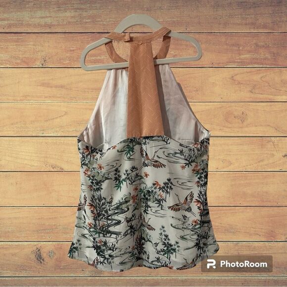 H&M Womens Pastel Halter Top   Size 2   EUC - Picture 2 of 5